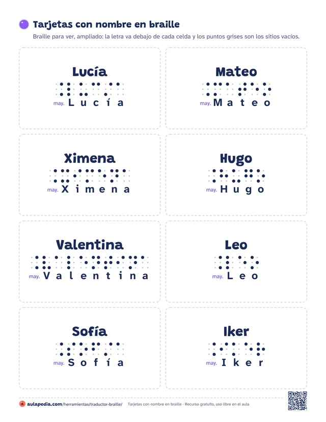Traductor braille: de texto a braille para imprimir