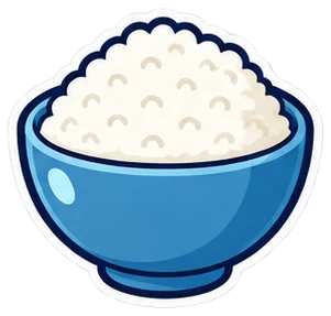 rice: arroz en inglés (dibujo)