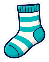 sock: calcetín en inglés (dibujo)