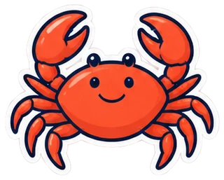 crab: cangrejo en inglés (dibujo)