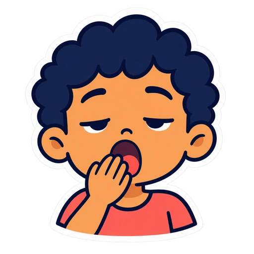 tired: cansado, cansada en inglés (dibujo)