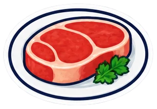 meat: carne en inglés (dibujo)
