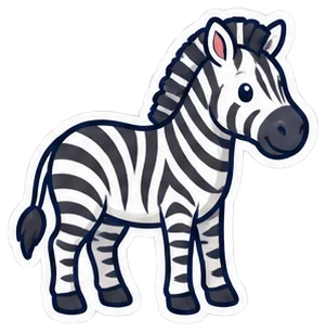 zebra: cebra en inglés (dibujo)
