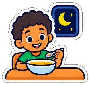 dinner: cena en inglés (dibujo)