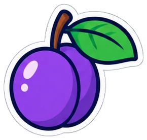 plum: ciruela en inglés (dibujo)