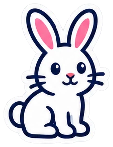 rabbit: conejo en inglés (dibujo)