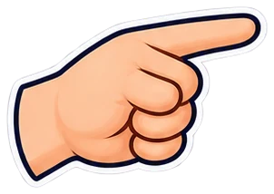 finger: dedo de la mano en inglés (dibujo)
