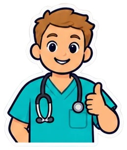 nurse: enfermero, enfermera en inglés (dibujo)