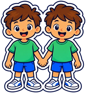 twins: gemelos en inglés (dibujo)