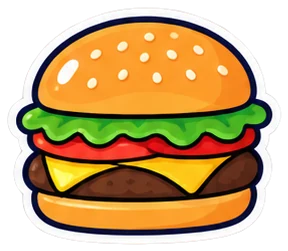 hamburger: hamburguesa en inglés (dibujo)
