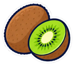 kiwi: kiwi en inglés (dibujo)