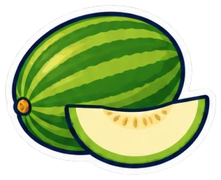 melon: melón en inglés (dibujo)