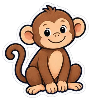 monkey: mono en inglés (dibujo)