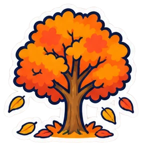 fall: otoño en inglés (dibujo)