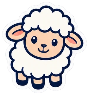 sheep: oveja en inglés (dibujo)
