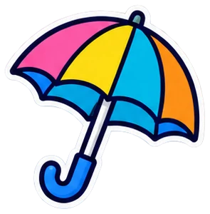 umbrella: paraguas en inglés (dibujo)