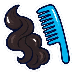 hair: pelo en inglés (dibujo)