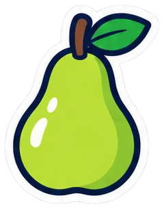 pear: pera en inglés (dibujo)