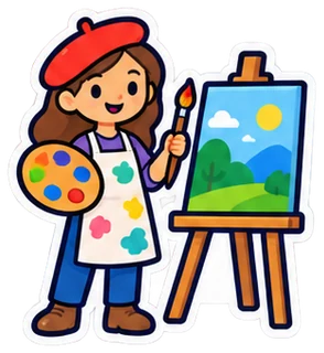 artist: artista en inglés (dibujo)