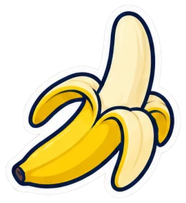 banana: plátano en inglés (dibujo)