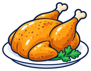 chicken: pollo en inglés (dibujo)