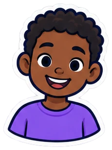 cousin: primo, prima en inglés (dibujo)