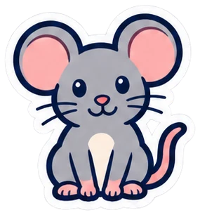 mouse: ratón en inglés (dibujo)
