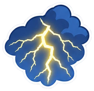 lightning: relámpago en inglés (dibujo)