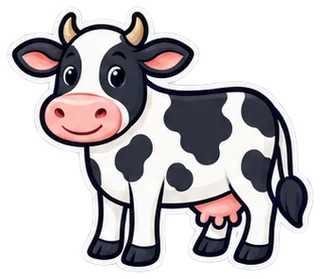 cow: vaca en inglés (dibujo)