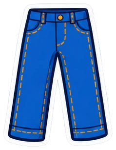 jeans: vaqueros en inglés (dibujo)