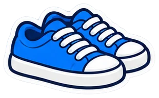 sneaker: zapatilla de deporte en inglés (dibujo)