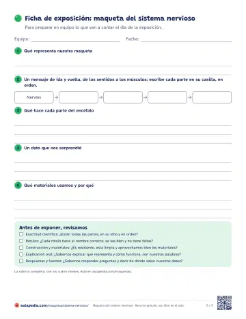 Hoja 5 del PDF: ficha de exposición
