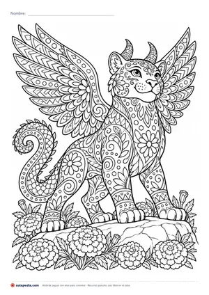 Vista previa de «Alebrije jaguar con alas»