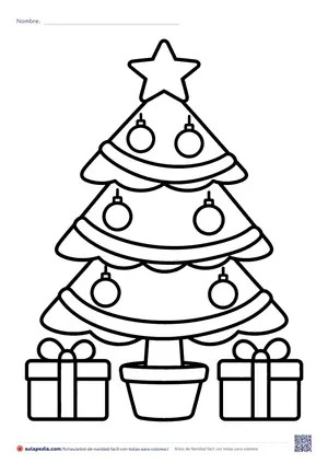 Vista previa de «Árbol de Navidad fácil con bolas»