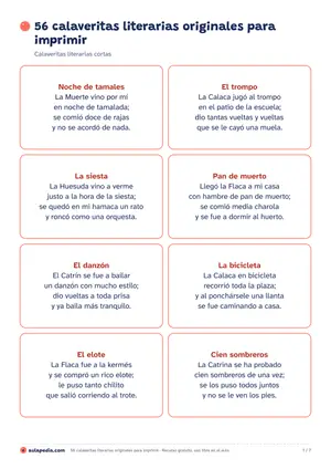Vista previa de «56 calaveritas literarias originales»