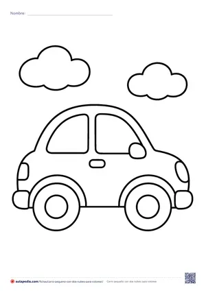 Vista previa de «Carro pequeño con dos nubes»