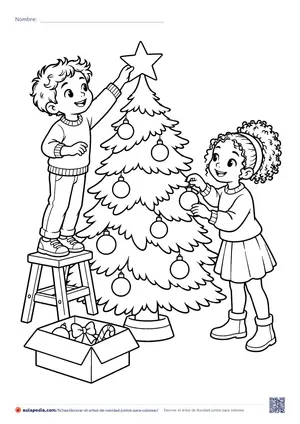 Vista previa de «Decorar el árbol de Navidad juntos»