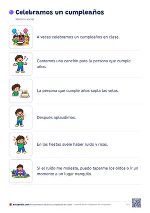 Vista previa de «Un cumpleaños en clase»
