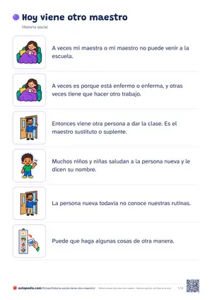 Vista previa de «Viene un maestro sustituto»