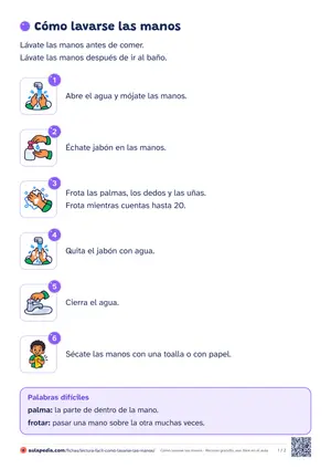 Vista previa de «Cómo lavarse las manos»