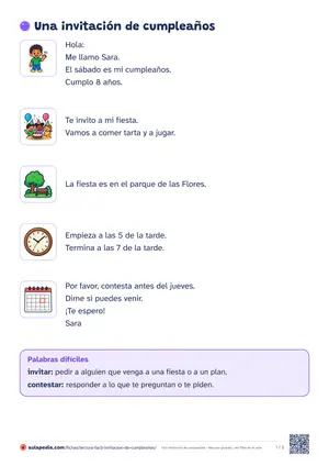 Vista previa de «Invitación de cumpleaños»