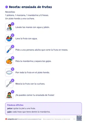 Vista previa de «Receta: ensalada de frutas»