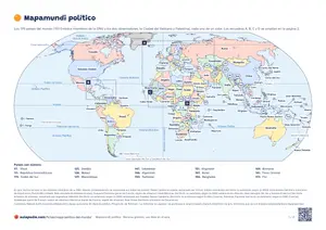 Vista previa de «Mapamundi político con nombres»