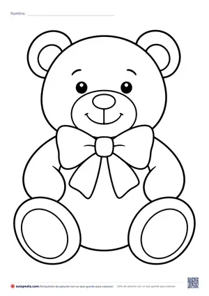 Vista previa de «Osito de peluche con un lazo grande»