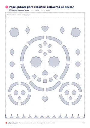 Vista previa de «Papel picado de calaveras»