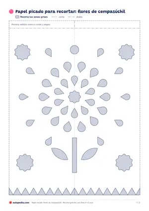Vista previa de «Papel picado de cempasúchil»