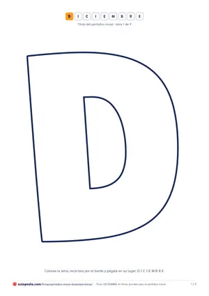 Vista previa de «Letras de DICIEMBRE»