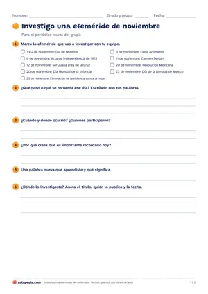 Vista previa de «Investiga una efeméride»
