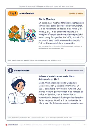 Vista previa de «Tarjetas de efemérides»
