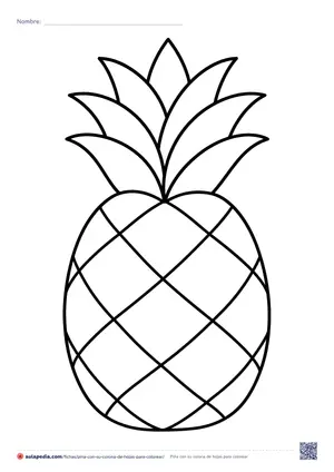 Vista previa de «Piña con su corona de hojas»